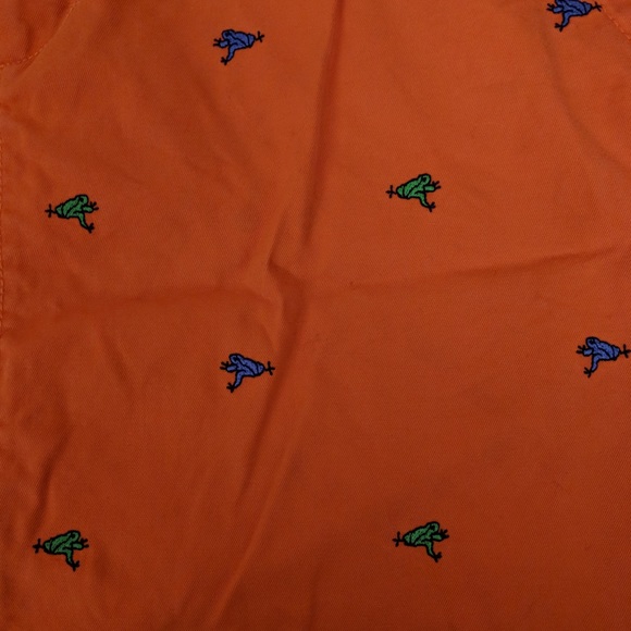 Lilly Pulitzer Orange Golf Mini Skirt w Frogs Sz 2 - Picture 7 of 7